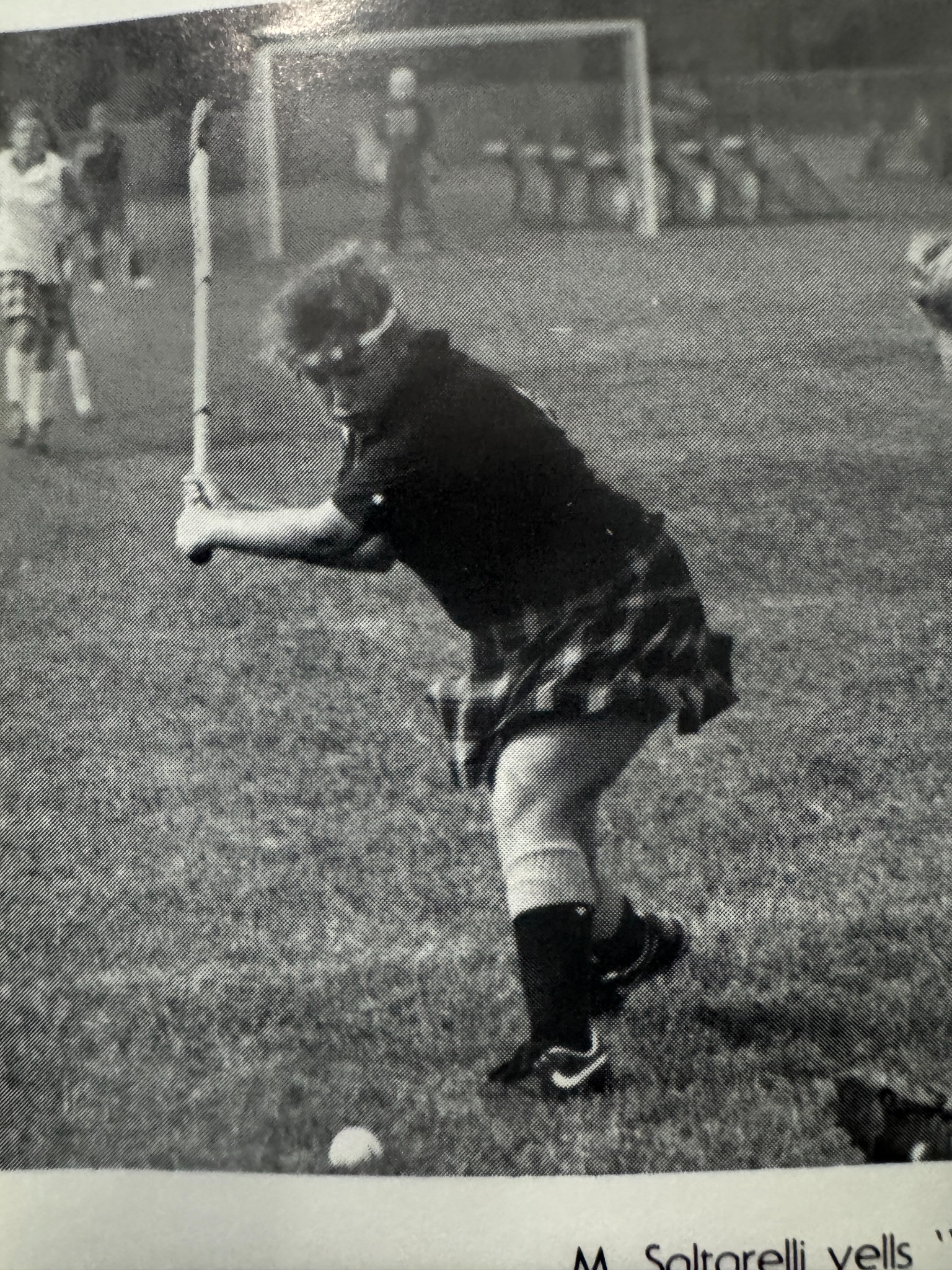 Seaford field hockey player in a yearbook photograph.